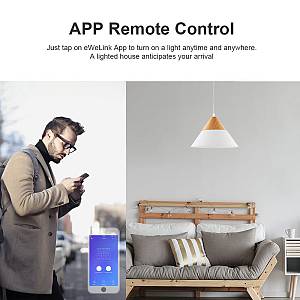 Sonoff T2EU1C-TX WiFi Smart Wall Touch Switch 1-Button White