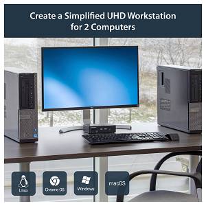 KVM StarTech.com 2 Port DisplayPort KVM