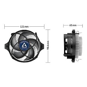 ARCTIC Alpine AM4 , Processor cooler , (for: AM4, AM5) , aluminium , 90 mm