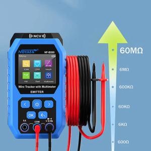 Noyafa Wire Tracker & Digital Multimeter with Cable Length Measurement, PoE Testing, NCV Detection, and LCD Display NF-B509