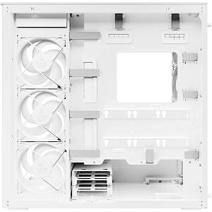 Arctic Xtender (White) transparent window with GPU vertical mount