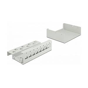 Delock Keystone Patchpanel 8 Port grau