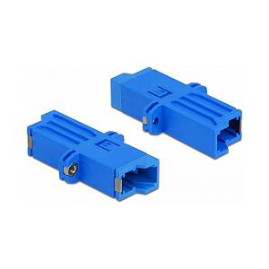 LWL Kupplung E2000 Simplex Buchse zu Simplex Buchse Singlemode blau