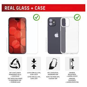 DISPLEX Real Glass + Case iPhone 16