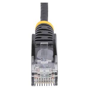 STARTECH.COM 3m CAT6 Cable - Black Slim CAT6 Patch Cable - Snagless RJ45 Connectors - LSZH - 28 AWG Copper Wire