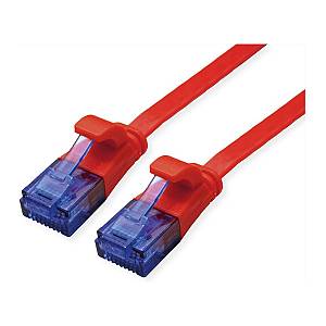 VALUE Patchkabel Cat.6A (Class EA) UTP. extra-flach. rot. 3 m