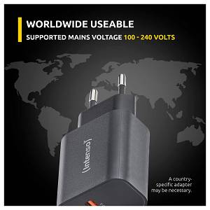 Intenso Power Adapter W30AC. Schwarz