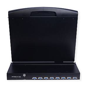 VALUE 19-Zoll-KVM-Switch. 8-Port. 43 cm (17) TFT (4:3). VGA. USB. CH-Layout