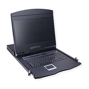 VALUE 19-Zoll-KVM-Switch. 8-Port. 48 cm (19) TFT (16:9). VGA. USB. UK-Layout