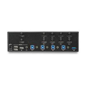 STARTECH.COM KVM Switch HDMI 4 Port - 4K 30 Hz - KVM Extender fr HDMI - KVM HDMI Umschalter