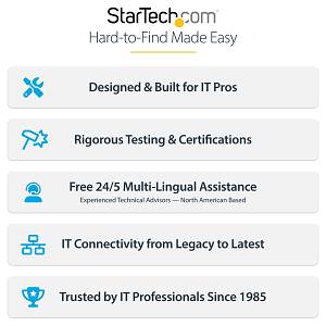 STARTECH.COM 4-Port KM Switch mit Maus-Roaming USB 3.0 Umschalter Tastatur und Maus Switch 3.5mm/USB Audio TAA Konform