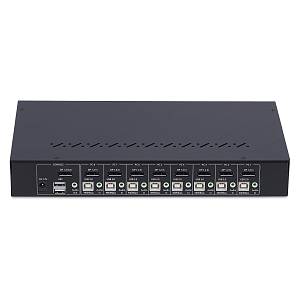 STARTECH.COM 8 Port DisplayPort KVM Switch 1HE Rackmount Satz 4K 60Hz DP 1.2 KVM Umschalter Taste/Hotkey TAA
