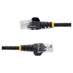 StarTech 5m Black Cat5e Snagless RJ45 UTP Patch Cable - 5 m Patch Cord - Ethernet Patch Cable - RJ45 Male to Male Cat 5e Cab