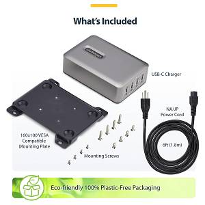 4-PORT USB-C CHARGER 240W .