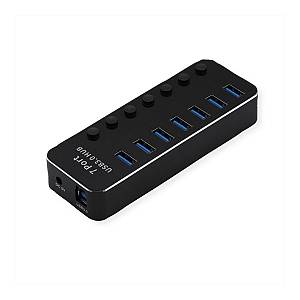 ROLINE USB 3.2 Gen 1 Notebook Hub. 7 Ports. einzeln schaltbar
