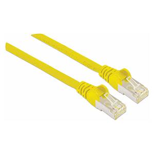 Patchkabel Cat6a-Stecker/Cat7-Rohkabel 20m gelb