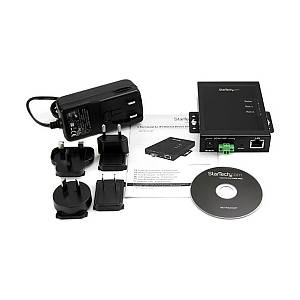 2 Port Seriell auf IP Gerte Server - RS232 - Metall und Montierbar - Serieller Gerte Server