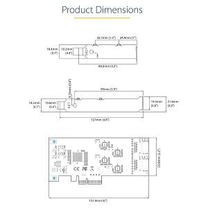 STARTECH.COM SATA PCIe Controller 8 Port - 6Gbit/s SATA PCIe Schnittstellenkarte - PCIe x4 Gen2 zu SATA III - SATA HDD/SSD