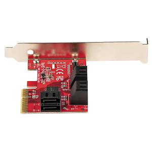 STARTECH.COM PCIe SATA Controller Karte - 6 Port SATA Erweiterungskarte/Kontroller - 6Gbit/s - Voll-/Low-Profile Blende Festplatten