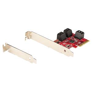 STARTECH.COM PCIe SATA Controller Karte - 6 Port SATA Erweiterungskarte/Kontroller - 6Gbit/s - Voll-/Low-Profile Blende Festplatten
