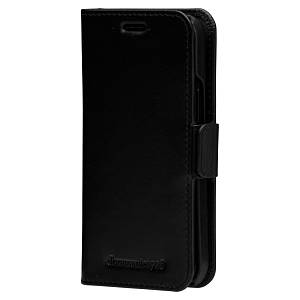dbramante1928 Lynge - Flip-Hlle fr Mobiltelefon - genarbtes Leder - Schwarz - fr Apple iPhone 12 mini