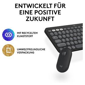 Logitech Pebble 2 Combo TONAL Graphite