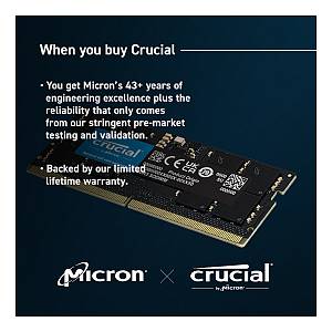 Crucial 5600 24GB SODIMM CL46 (16Gbit)