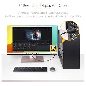 Startech VESA-CERTIFIED DP 2.1 CABLE 1m