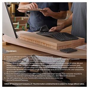 HP 965 BLK Ergonomic Wireless Keyboard