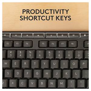 Logitech Desktop MK370 Wireless Black - US Layout