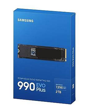 Samsung SSD M.2 NVMe PCIe Gen4 2TB 990 EVO PLUS
