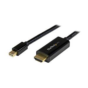 StarTech Mini DisplayPort auf HDMI Adapterkabel - Mini DP zu HDMI Adapter Kabel - 5m - Ultra HD 4K 30Hz - Schwarz