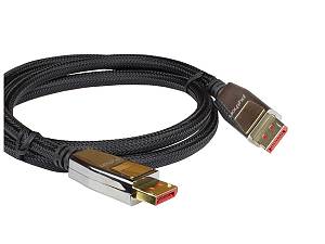Python DisplayPort 1.4 Kabel Nylongeflecht schwarz 5m