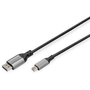 DIGITUS DisplayPort Adapterkabel mini DP->DPort St/St 8K 2m