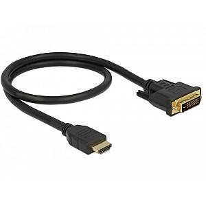DELOCK HDMI zu DVI 24+1 Kabel bidirektional 0.5 m