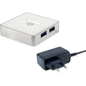CONCEPTRONIC 4-Port Hub USB Micro-B->4xA3.0 m.Netz. ws