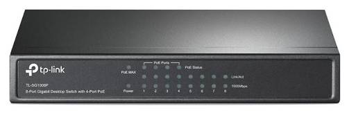 Tp-link Switch 8PORTS Gigabit, 4PORTS Poe+ And 4 Ports Gigabit Lan, 55W, Unmanaged, Desktop, Uk Plug