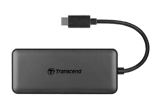 Transcend Hub 6-in-1 USB 3.1 Gen 2, USB Type-c (USB 3.1 Gen 2), Microsd Card Slot (UHS-I), Sd Card Slot (UHS-II), USB Type-c (MAX. 60W Power Delivery), USB Type-a X2 (USB 3.1 Gen 1), Black, 2YW
