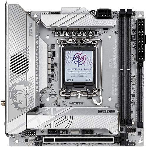 MSI MPG Z890I EDGE TI WIFI, Intel, LGA 1851 (Socket V1), Intel Core Ultra (Series 2), Intel LGA1851, 128 GB, DDR5-SDRAM