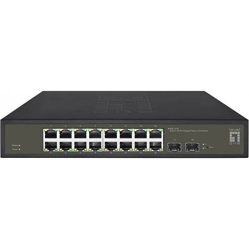 Switch 16x GE GES-2118 2xGSFP 19 Hilbert
