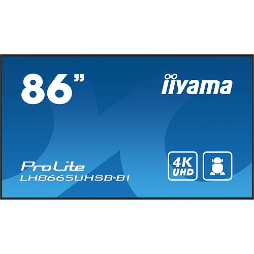 IIYAMA 217.0cm(86) LH8665UHSB-B1 16:9 2xHDMI+DP+2xUSB IPS retail (Speditionsversand)