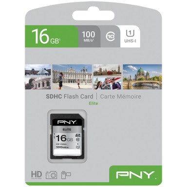 CARD HC Card 16GB PNY Elite R100MB/s retail