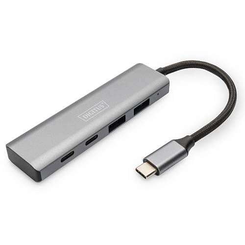 DIGITUS USB-C-Hub 4-Port 3.1 ->2xUSB A 2xUSB C int.Kabel