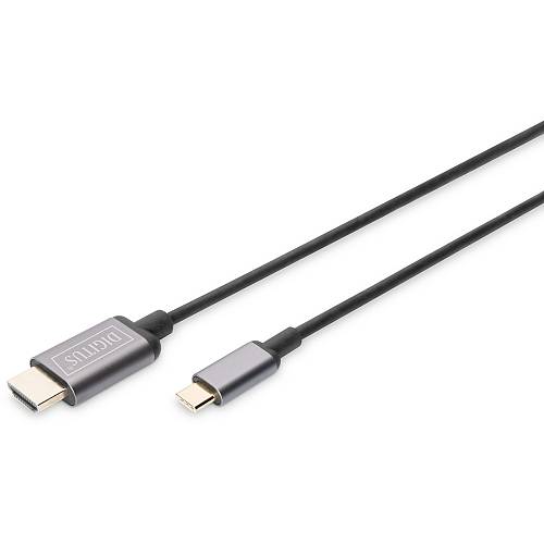Digitus USB-C > HDMI (ST-ST) 1.8m Adapterkabel 4K UHD 30Hz Black
