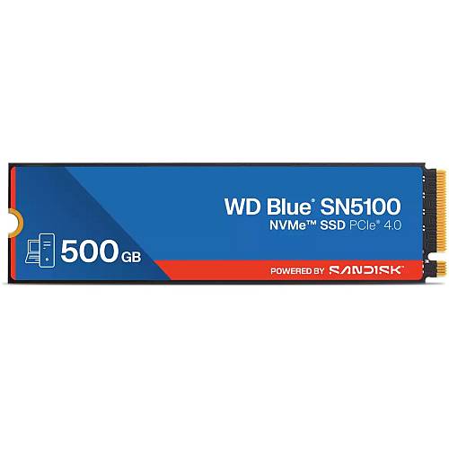 M.2 WD Blue SN5100 NVMe 500GB Internal Solid State Drive PCIe4.0 x4 NVMe – WDS500G5B0E-00CPE0