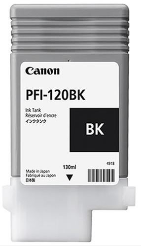 Canon Ink Cartridge Pfi-120 Black 130ml For Tm-200, Tm-205, Tm-255, Tm-300, Tm-305, Tm-350