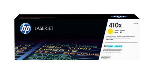 HP 410X , High Yield , yellow , original , LaserJet , toner cartridge ( CF412X ) , for Color LaserJet Pro M452, MFP M377, MFP M477