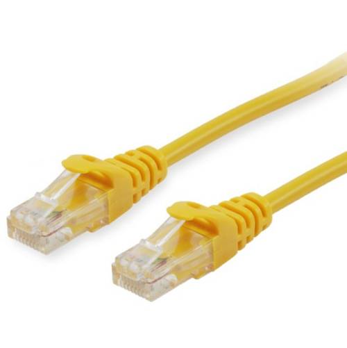 Equip PatchCable Cat6A U/UTP 2xRJ45 0.15m yellow LSZH Polybeutel