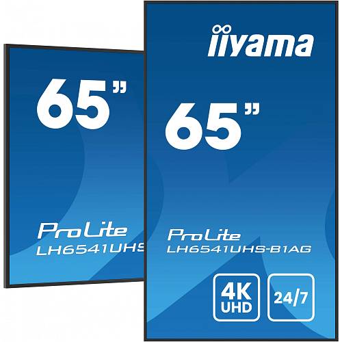 IIYAMA 164.0cm(65) LH6541UHS-B1AG 16:9 3xHDMI+USB IPS (Speditionsversand)
