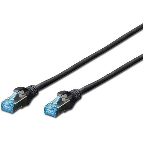 DIGITUS Patchkabel RJ45 SF/UTP Cat5e 0.50m sch. Hebelschutz Polybeutel
